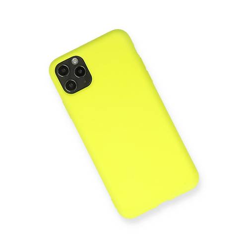 iPhone 11 Pro Max K�l�f Nano i�i Kadife Silikon - Sar�