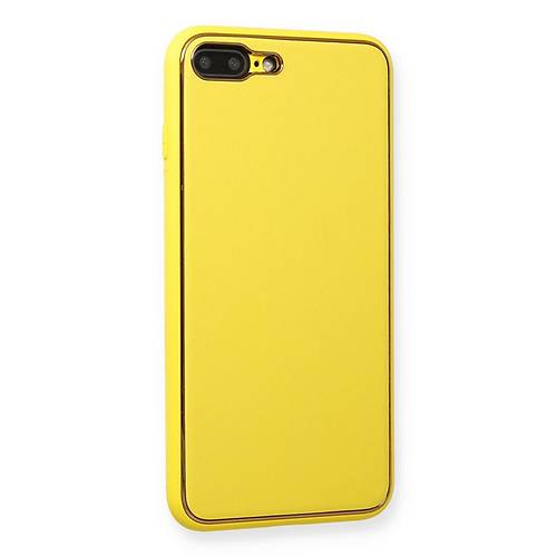 iPhone 7 Plus K�l�f Coco Deri Silikon Kapak - Sar�