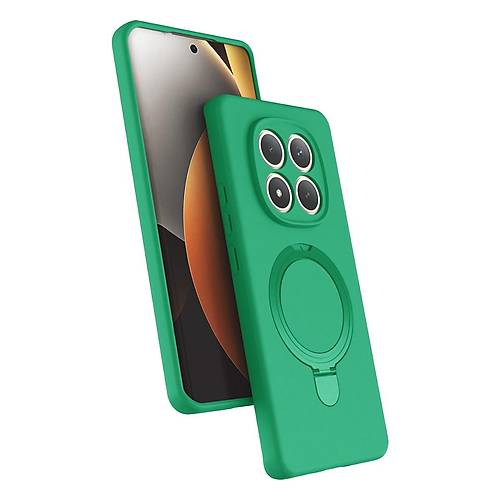 Redmi Note 15 Pro 4G Regal Magsafe Standl� Kapak - Ye�il