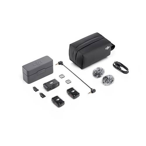 DJI MIC 2 KABLOSUZ M�KROFON (2TX-1RX-CHARGING CASE) (RESMI DIST GARANTILI)