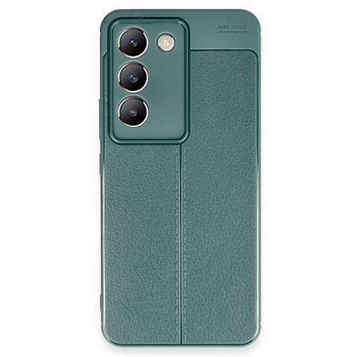 V30 Lite 4G K�l�f Auto Focus Kapak - Koyu Ye�il