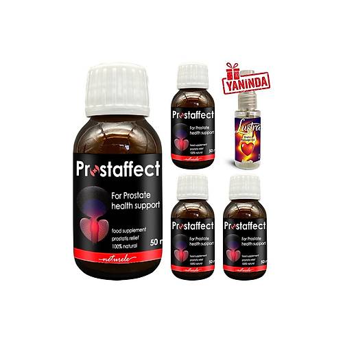 Prostaffect Erkeklere �zel 4 Adet 50 ml �urup + Yan�nda Lustra Masaj Ya��