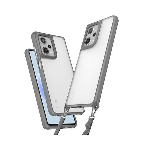 Redmi Note 12 Pro 5G K�l�f Penta Silikon K�l�f - Titan Gri