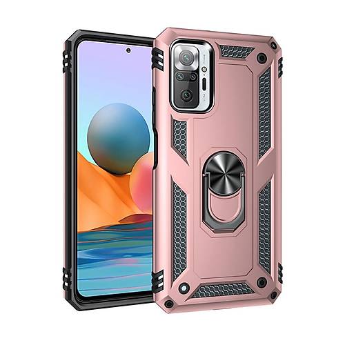 Redmi Note 10 Pro K�l�f Sofya Y�z�kl� Silikon Kapak - Rose