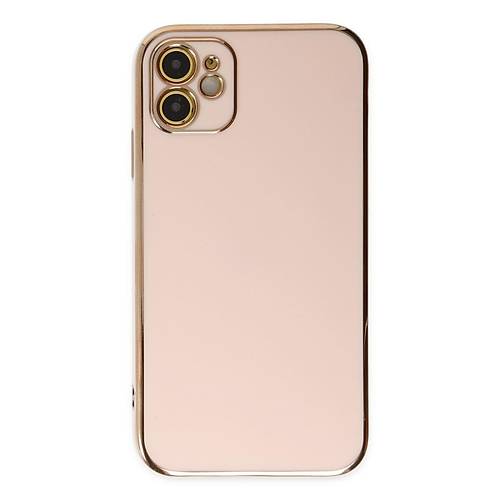 iPhone 12 K�l�f Volet Silikon - Pembe