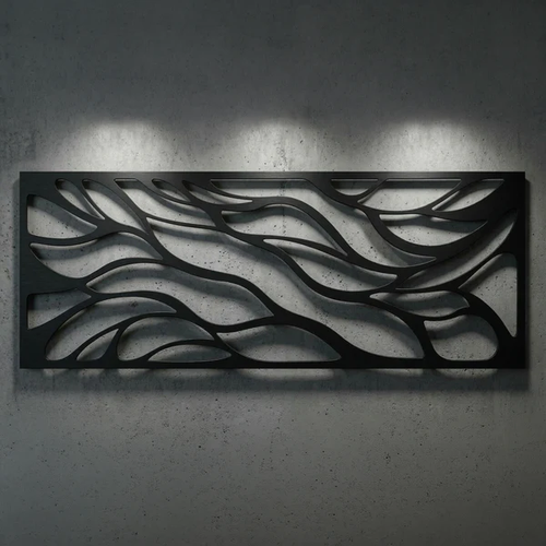Soyut Desenli Duvar Tablosu MDF Lazer Kesim Modern Minimal Estetik Duvar S�s�
