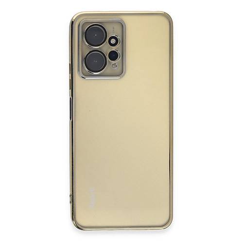 Redmi Note 12 4G K�l�f Razer Lensli Silikon - Gold