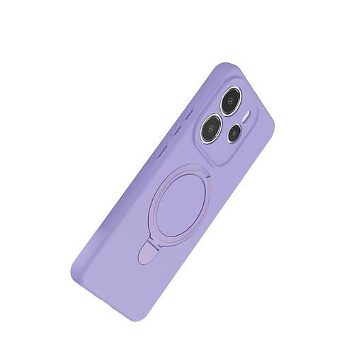 Redmi Note 14 4G Regal Magsafe Standl� Kapak - Lila