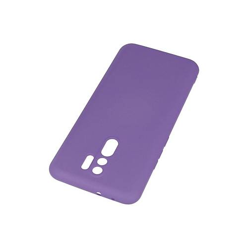 Redmi 9 K�l�f Nano i�i Kadife Silikon - Mor