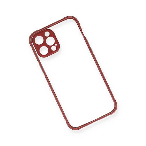 iPhone 12 Pro K�l�f Miami �effaf Silikon - Fu�ya