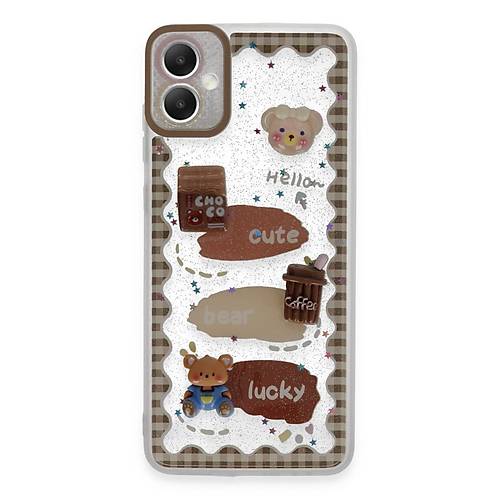 Galaxy A05 K�l�f Sweet Desenli Silikon Kapak - �effaf