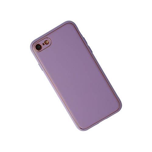 iPhone 7 K�l�f Coco Deri Silikon Kapak - Lila