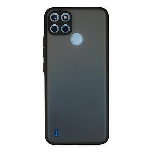 Realme C21Y K�l�f Montreal Silikon Kapak - Siyah
