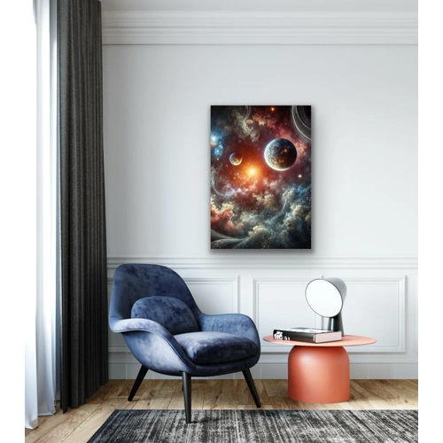 Gezegenler Kanvas Tablo 70x100cm