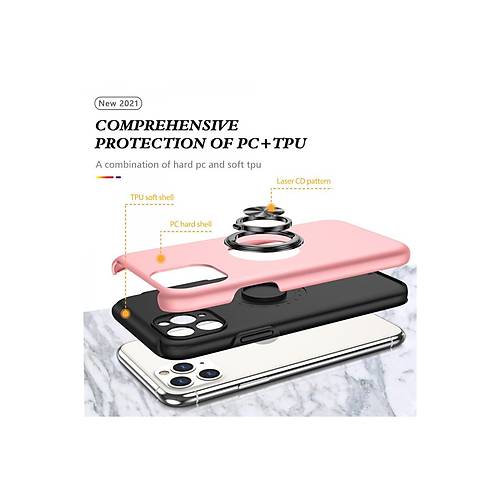 iPhone 11 Pro Max K�l�f Elit Y�z�kl� Kapak - Pembe