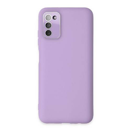 Galaxy A03S K�l�f Lansman Glass Kapak - Lila