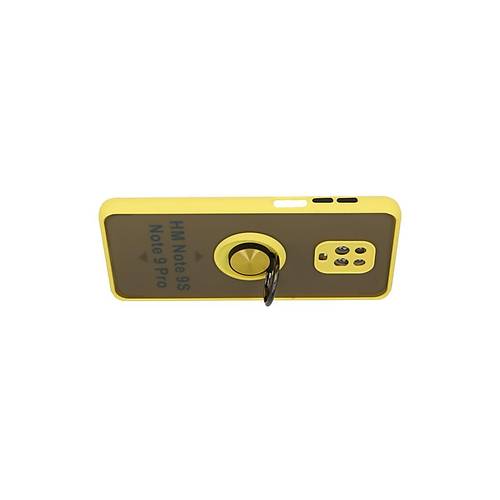 Redmi Note 9 Pro K�l�f Montreal Y�z�kl� Silikon Kapak - Sar�