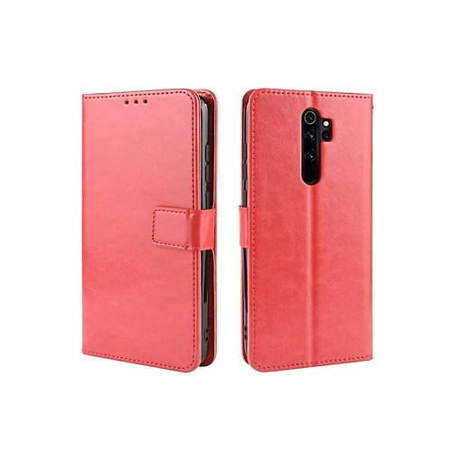 Redmi Note 8 Pro K�l�f Trend S Plus Kapakl� K�l�f - K�rm�z�