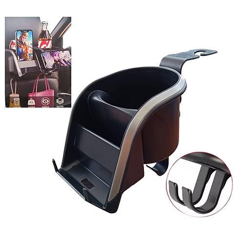 Koltuk Arkas� Telefon Bardak Tutucu Organizer Siyah Y-910