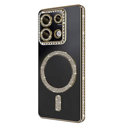 Redmi Note 13 Pro 4G Joke Simli Magneticsafe K�l�f - Gold