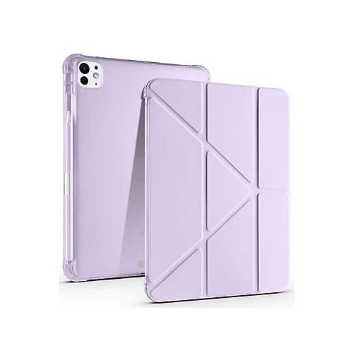 iPad Air 13 (2024) K�l�f Kalemlikli Mars Tablet K�l�f� - Lila