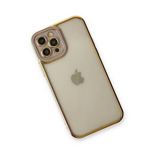 iPhone 12 Pro K�l�f Liva Lens Silikon - Lila
