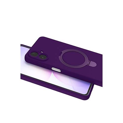 Galaxy A07 4G Regal Magsafe Standl� Kapak - Derin Mor