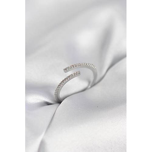 G�m�� Renk Zirkon Ta�l� Y�lan Tarz Kad�n Y�z�k