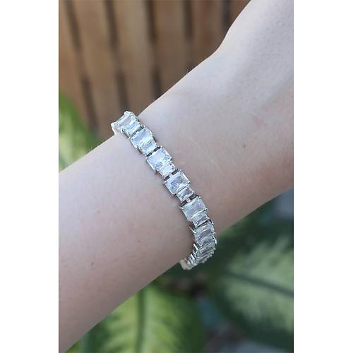 Vip Seri Pirin� Zirkon Ta�l� G�m�� Renk Baget Su Yolu Model Bileklik