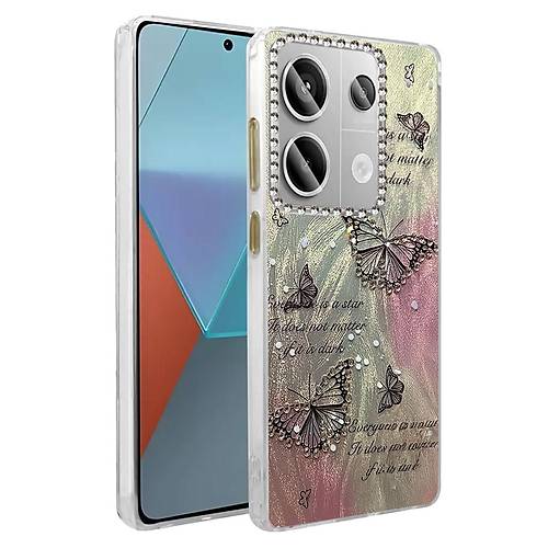 Redmi Note 13 Pro 4G K�l�f Blade Aynal� Desenli Kapak - Desen 6