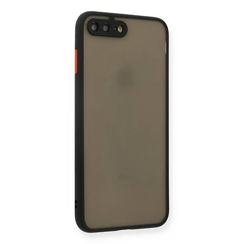 iPhone 7 Plus K�l�f Montreal Silikon Kapak - Siyah