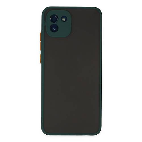 Galaxy A03 K�l�f Montreal Silikon Kapak - Ye�il