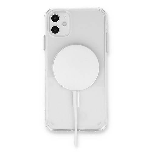 iPhone 11 K�l�f Pc Real Magsafe Kapak - �effaf