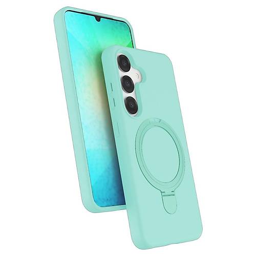 Galaxy S25 Regal Magsafe Standl� Kapak - Su Ye�ili
