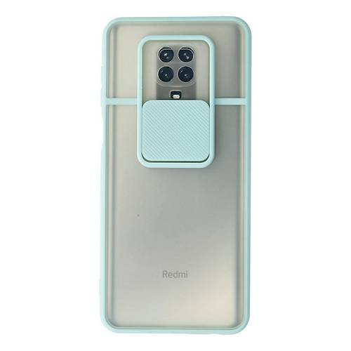 Redmi Note 9 Pro K�l�f Palm Buzlu Kamera S�rg�l� Silikon - Turkuaz
