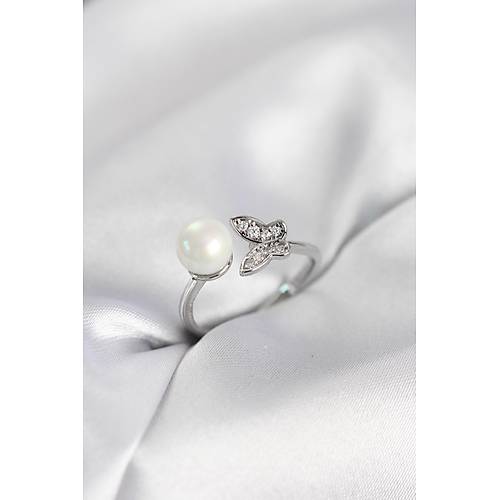 Kelebek �ncili Model G�m�� Renk Zirkon Ta�l� Kad�n Y�z�k