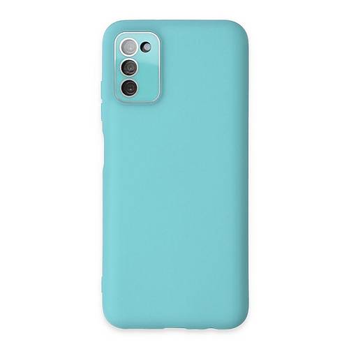 Galaxy A03S K�l�f Lansman Glass Kapak - Turkuaz