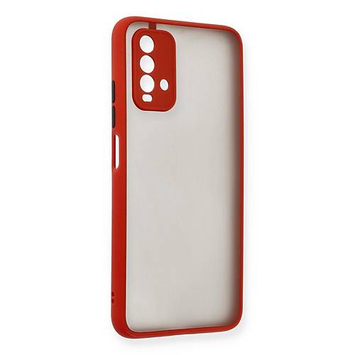 Redmi 9T K�l�f Montreal Silikon Kapak - K�rm�z�