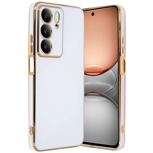 Realme C75 4G K�l�f Volet Silikon - Beyaz
