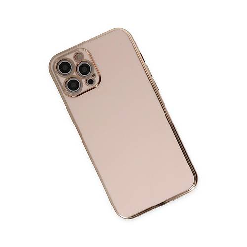 iPhone 12 Pro K�l�f Volet Silikon - Pembe