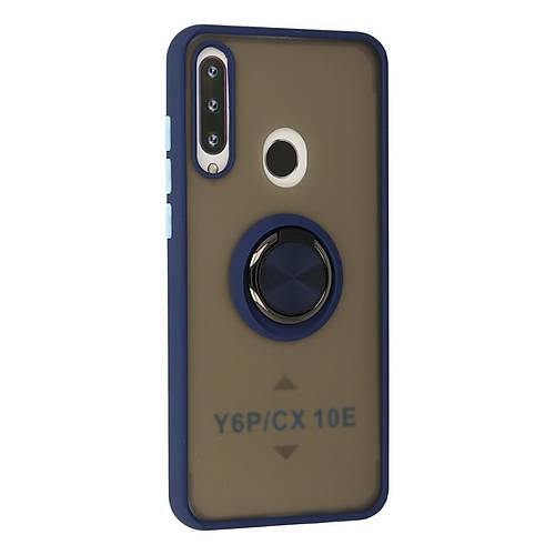 Y6P K�l�f Montreal Y�z�kl� Silikon Kapak - Lacivert