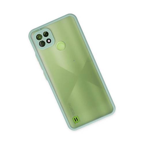 Realme C21 K�l�f Montreal Silikon Kapak - Turkuaz