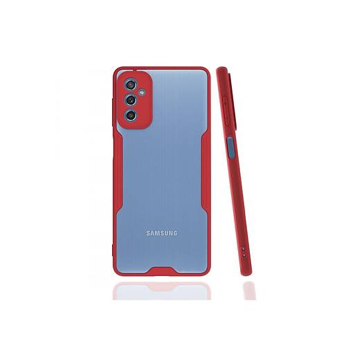 Galaxy M52 5G K�l�f Platin Silikon - K�rm�z�