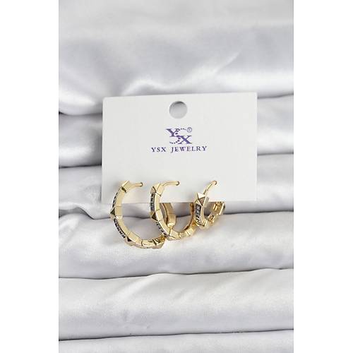 Gold Renk Zirkon Ta�l� Kad�n K�pe