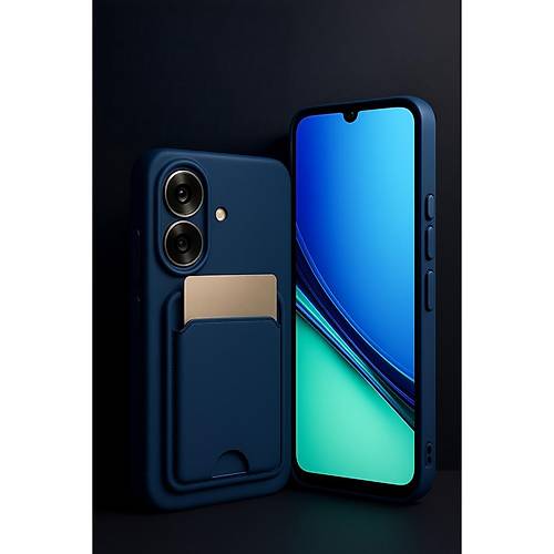 Realme Note 60 Kelvin Kartvizitli Silikon - Koyu Ye�il