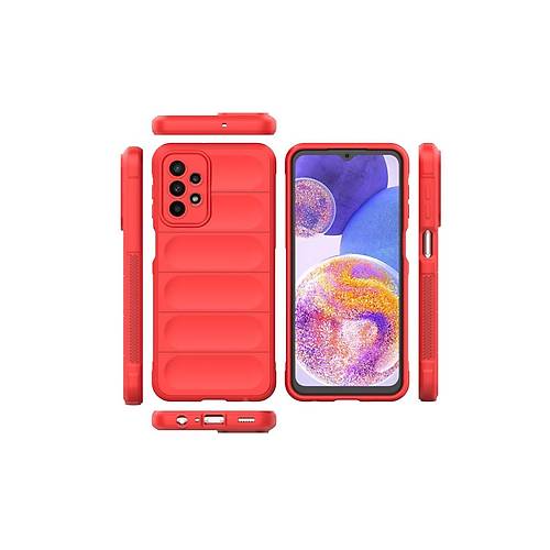 Galaxy A23 4G K�l�f Optimum Silikon - K�rm�z�