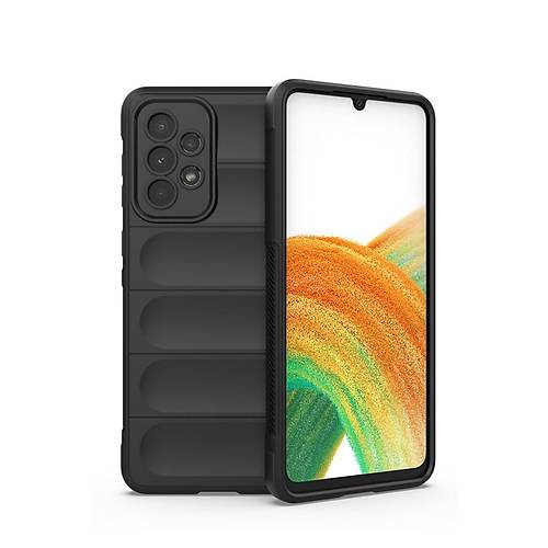 Galaxy A33 5G K�l�f Optimum Silikon - Siyah