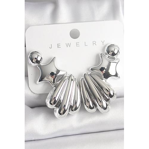 G�m�� Renk Y�ld�z Deniz Kabu�u Model CCB Plastik Kad�n K�pe Seti