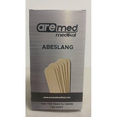 Tahta Dil Basaca�� - Abeslang (Spatula) Tek Tek Paketli 100'l� Kutu