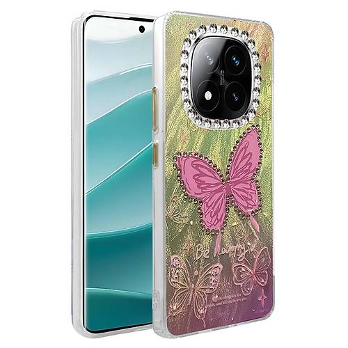 Redmi Note 14 Pro 4G K�l�f Blade Aynal� Desenli Kapak - Desen 5